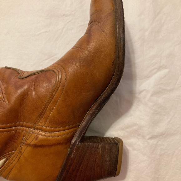 Dingo Vintage Glazed Rust Embroidered Heeled Western Boots - Picture 11 of 16